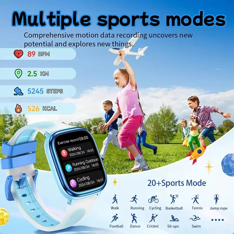 Children's Touch Screen Learning Smartwatch with Games