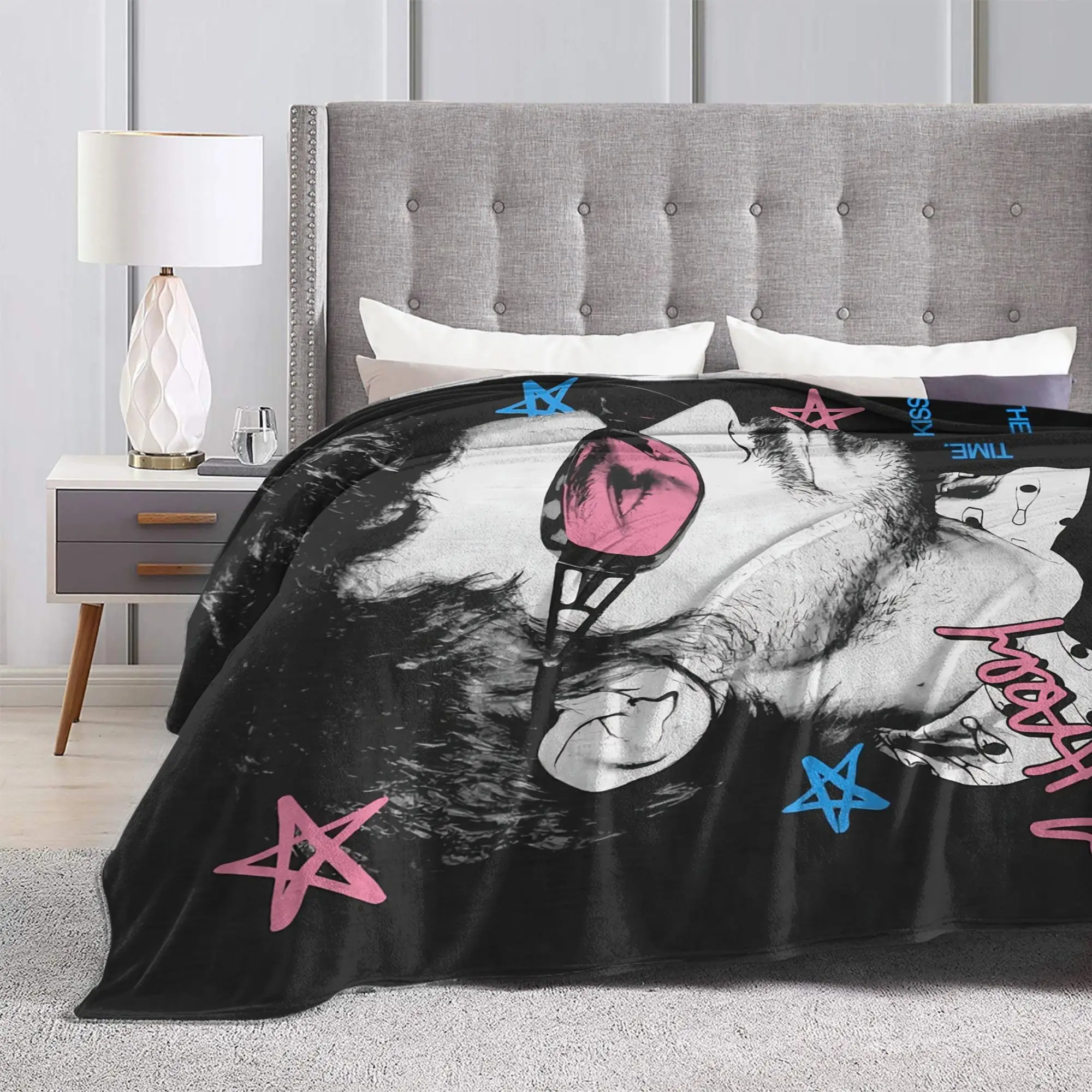 H-HarryS Singer S-Styles Kiss All the Time Disco Blanket Quality Soft  Throw Blanket Spring Girls Boys Outdoor Bedspread