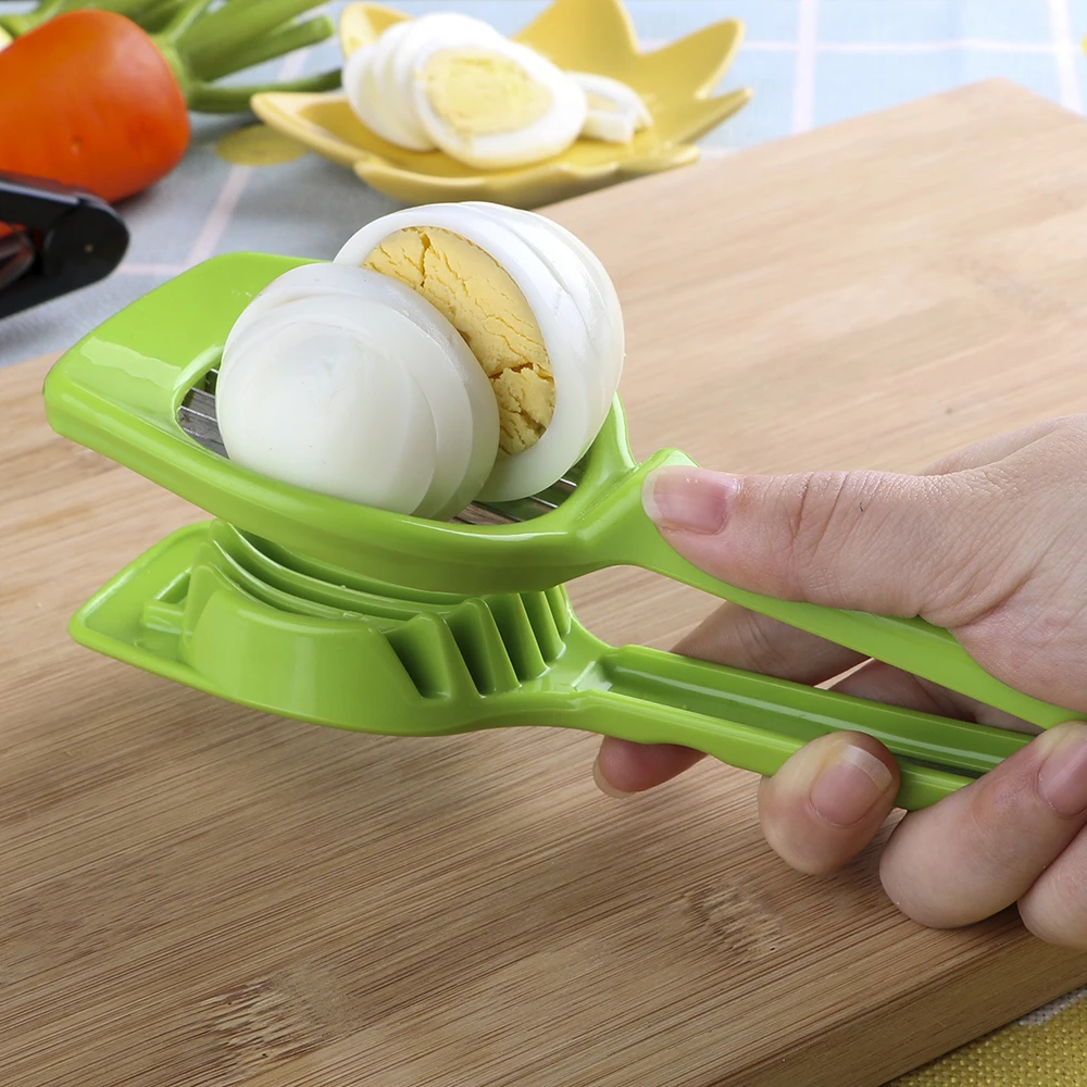 Stainless Steel Egg Split Devic Multifunction Egg Slicer Tomato Cutter Handheld Mushroom Kiwi Divider Slicing Mould