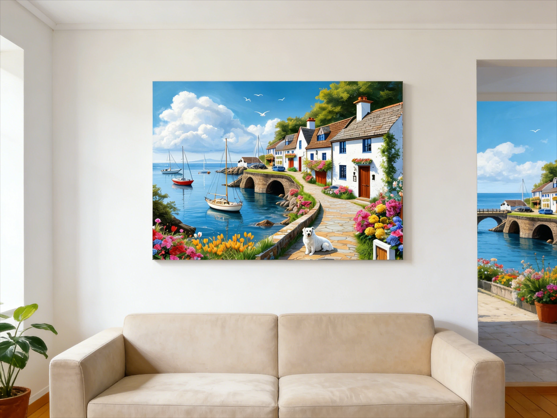 

Пазлы-головоломки «Пейзаж с деревенскими лодками» 500/1000/1200/2000 элементов, семейные игры для игровой комнаты, спальни, подарки, без рамки