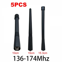GWS Walkie talkie 5PCS antenne 136-174Mhz for motorola one for e398 g6 razr v3i e5 p30 sma uhf tactical IOT baofeng 5r vhf dmr