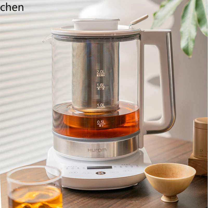 

Многофункциональный электрический чайник HTT Health Pot для дома и офиса, компактный, автоматический, стеклянный.