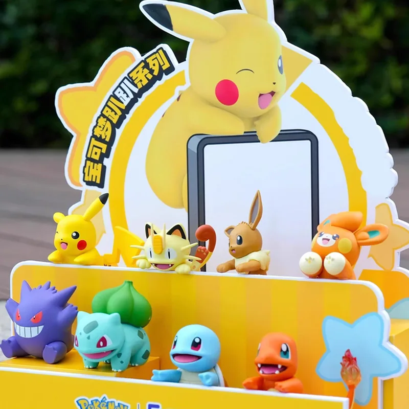 

Anime Pokemon Quest Buddy Series Blind Box Figures Toys Pikachu Gengar Car Dashboard Office Desktop Decoration Model Toys Gifts