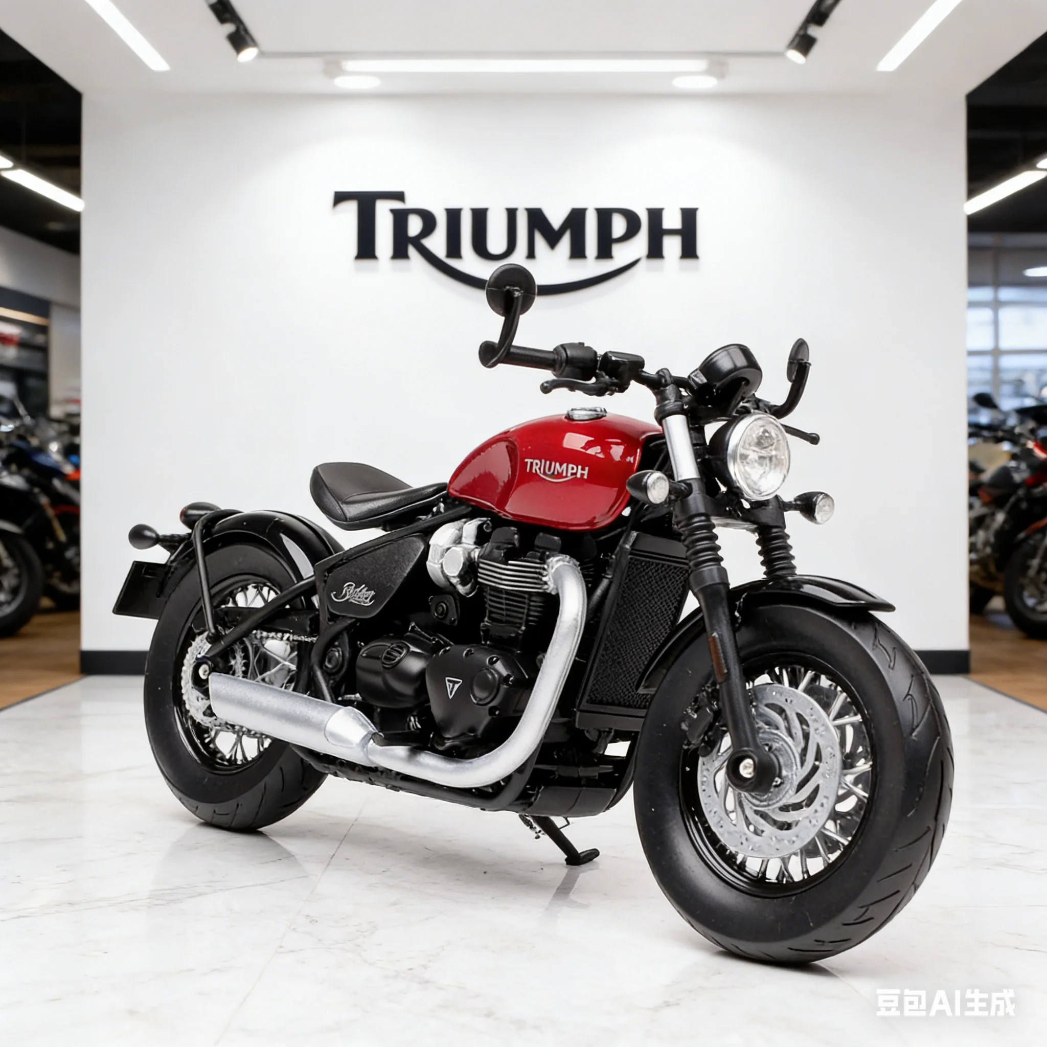 

Модель мотоцикла WELLY 1/12 TRIUMPH Bonneville Bobber, коллекционная игрушка, внедорожный мотоцикл с амортизатором, игрушечный автомобиль