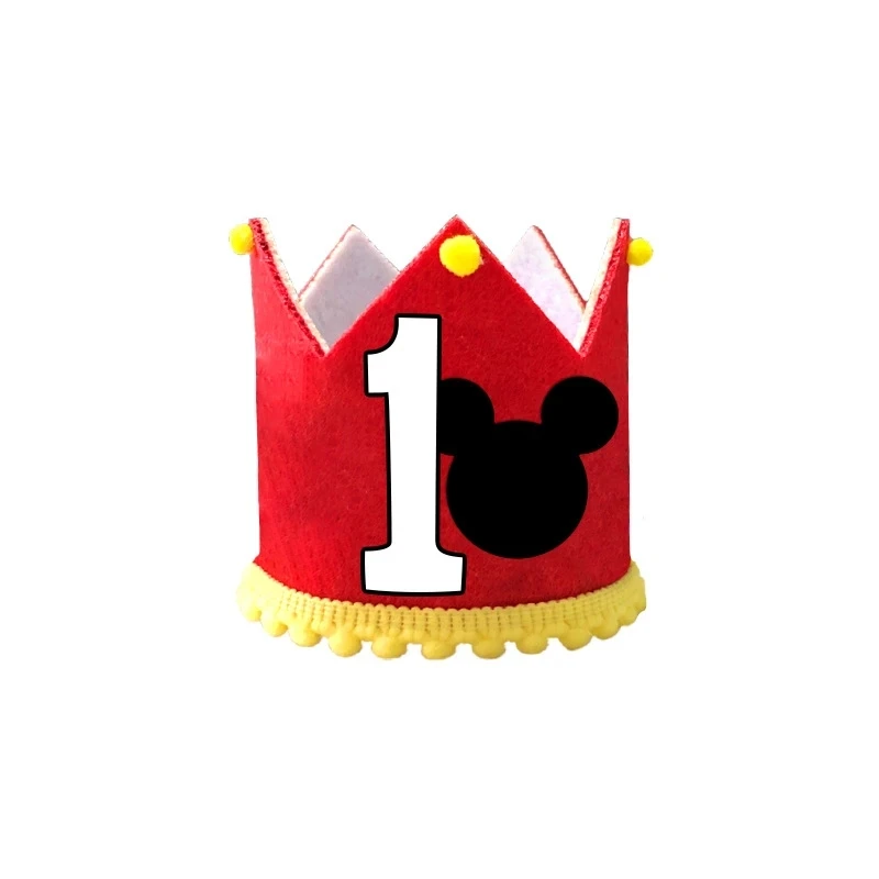 Disney Mickey Mouse 1st happy birthday party banner decoration for baby shower kid favor holiday party set theme decoration