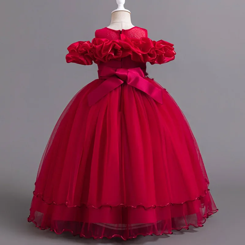 أزياء حفلة الأميرة فستان فتاة أداء زي رداء فيل الصيف الاطفال الفتيات فساتين الراقية ملابس الأطفال Vestidos