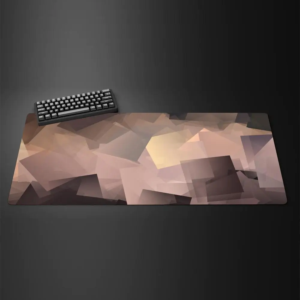 Geometric Pattern Mouse Pad Large Rubber Base Non-slip PC Desk Accessories Mousepad for Office and Gamer Keyboard Mats Decor Mat