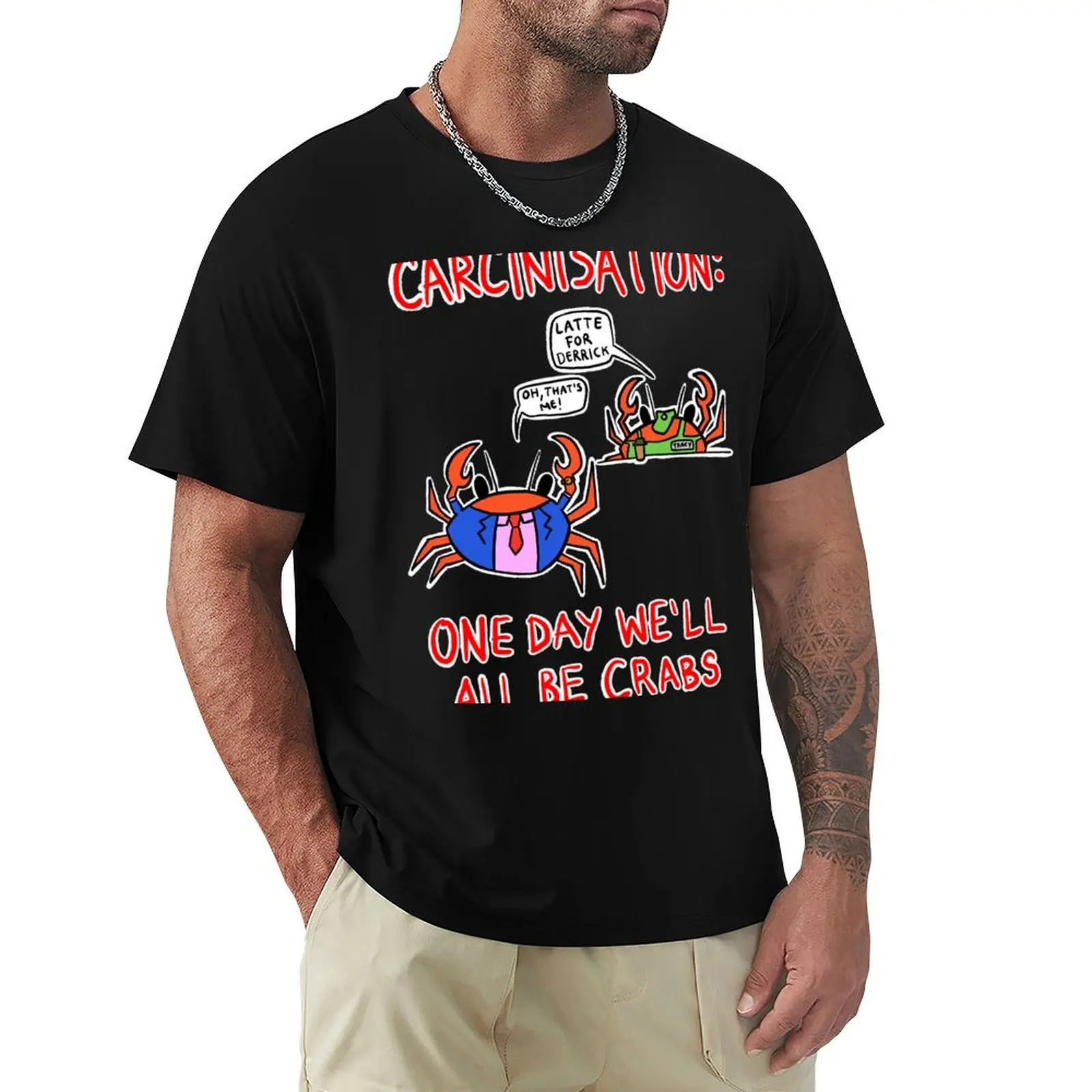 

Crabification T-Shirt boys animal print luxury designer mens shirts graphic tee