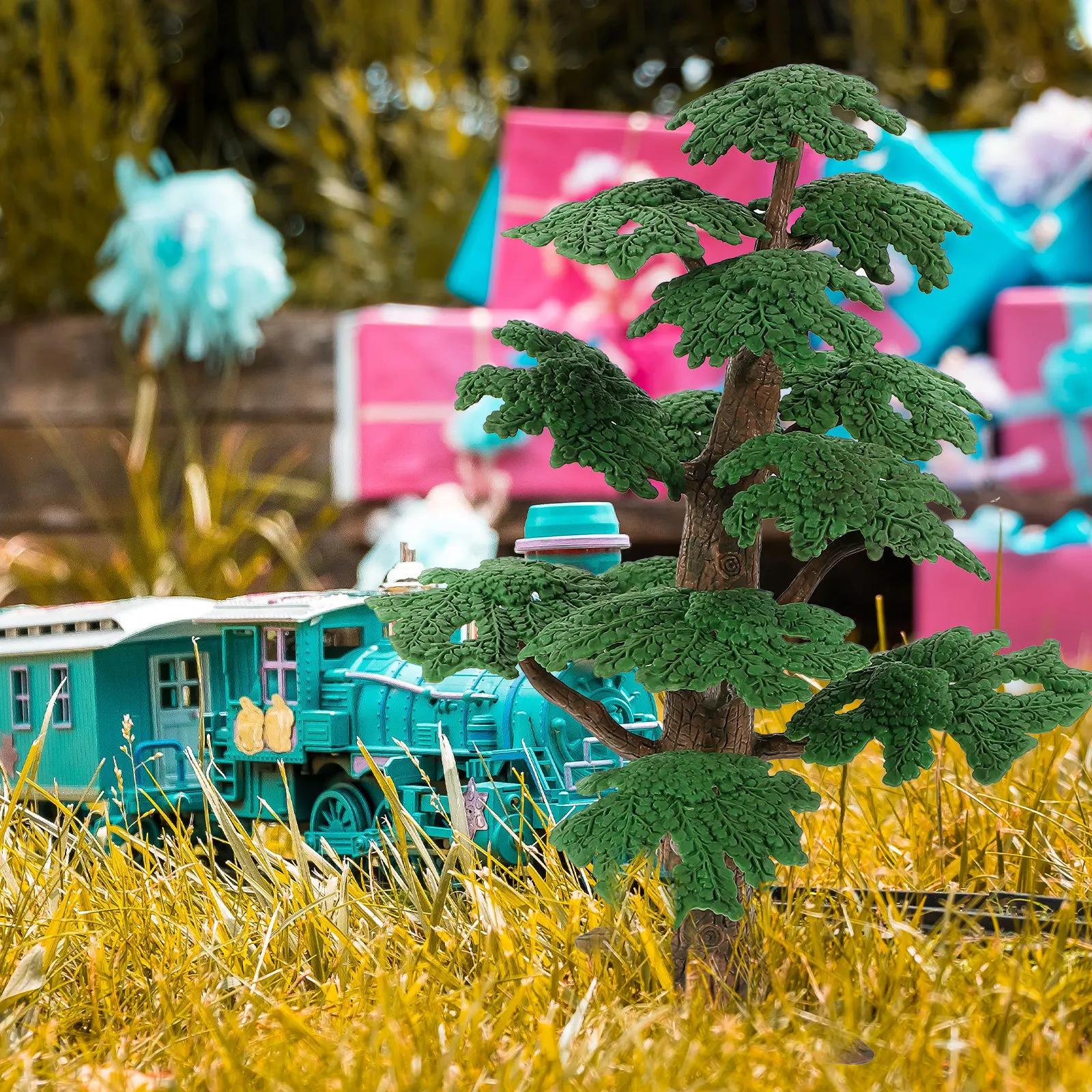 Simulated Tree Ornament Mini Tree Sand Table Landscape Artificial Plant Decoration Miniature Scene Layout Landscape Decor Sand