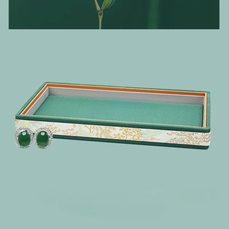 

Bracelet Jewelry Tray Jeweler Counter Display Trays Large Jewellery Ring Storage Tray Earrings Necklaces Organizer Container