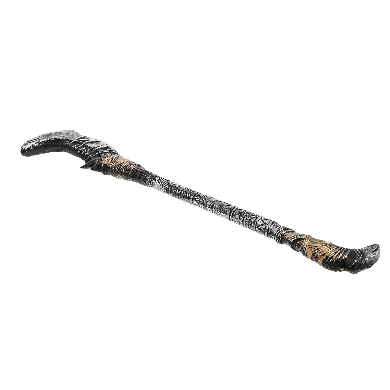 

Jagged Scythe Prop Lightweight Durable Halloween Cosplay Grim Reaper Costume Accessory Party Gothic Horror Movie