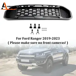 Black Front Bumper Grill Grille Fit for Ford Ranger T8 2019 2020 2021 2022 2023