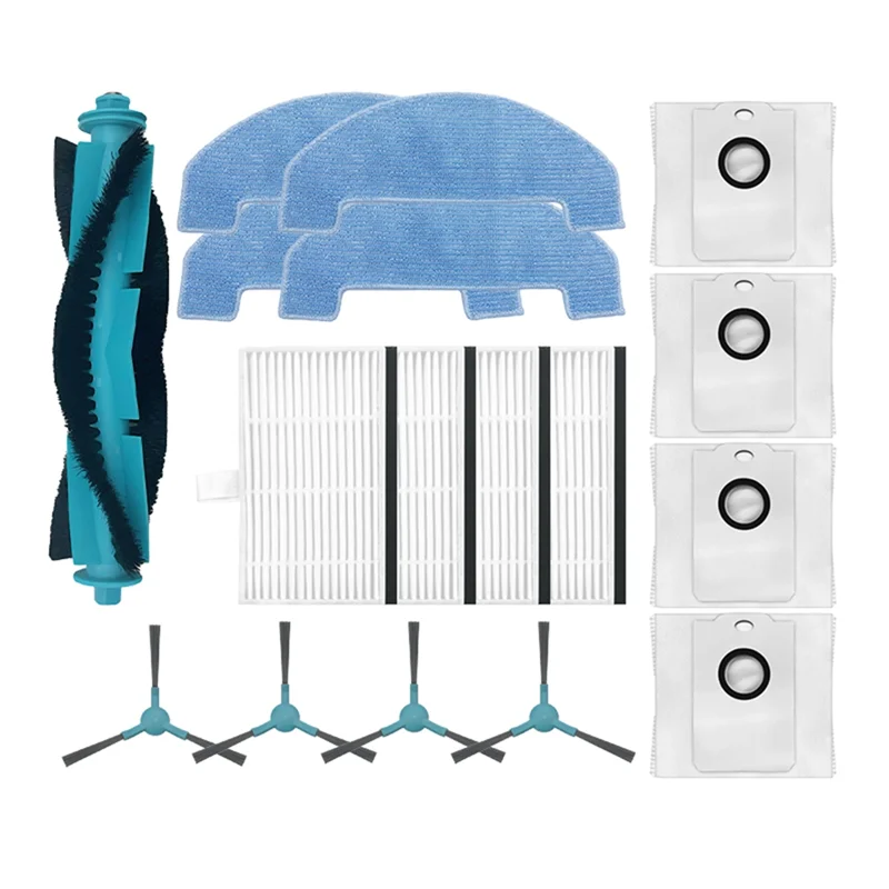 

Сменные аксессуары N95R для Cecotec Conga 2499 Ultra Home Titanium Smartgyro R80 — основная боковая щетка, фильтр, ткань для швабры и пыль Ba