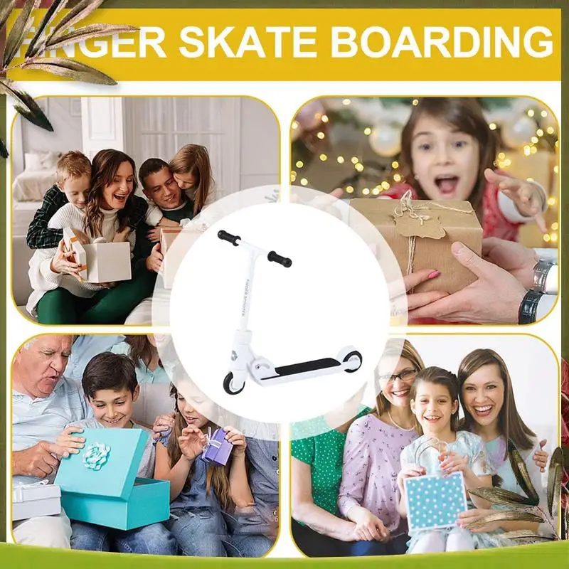 Reliable-New Finger Scooter Children Fingertip Pedal Vitality Car Desktop Skateboard Toy Car