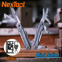 NexTool Mini Sailor 11 In 1 Multi Tool Folding Pliers Keychain Multitool Pocket Knife Screwdriver Scissors with Gifts for Men