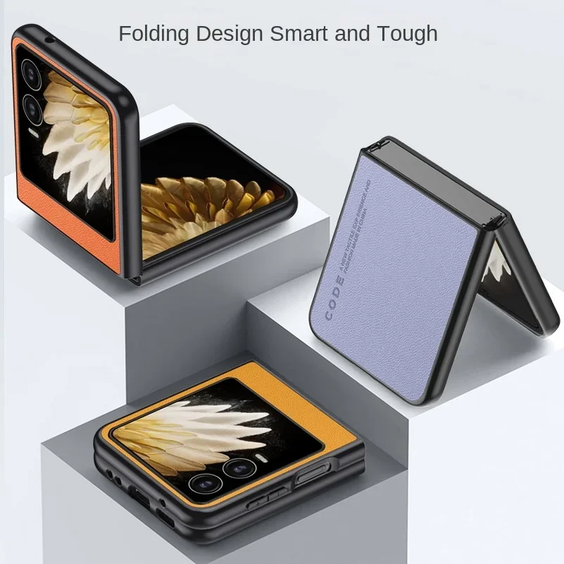 حافظة جلدية عادية لهاتف Tecno Phantom V Flip2 tecno V flip 2 غطاء هاتف نحيف صلب فاخر Fundas #5