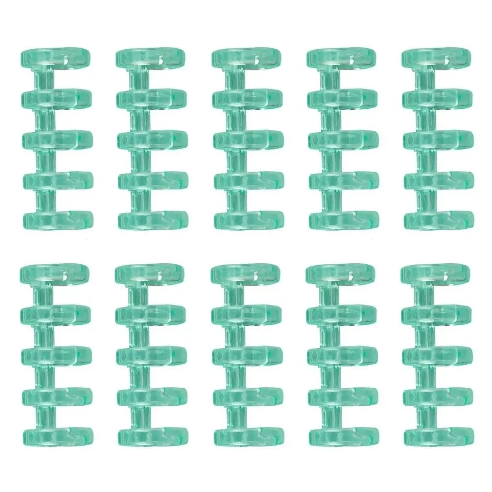 10 pz Rilegatura Spine Snap Split Raccoglitore Anelli A4 A5 A6 Notebook Cancelleria Forniture Per Ufficio Carte di Apprendimento In Plastica a Foglie Sciolte