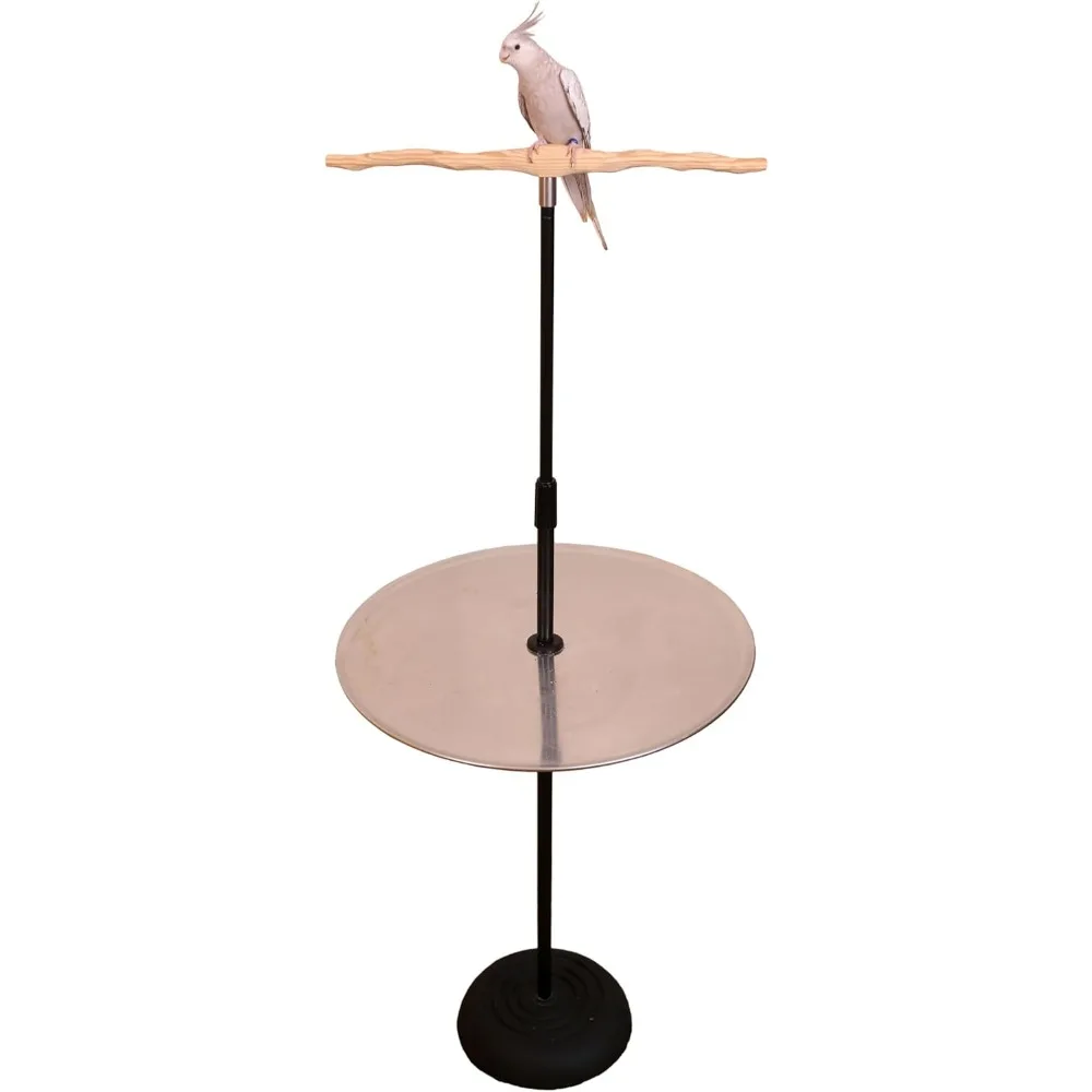 

Parrot Training Perch Stand with Potty Tray (T Perch, Small)