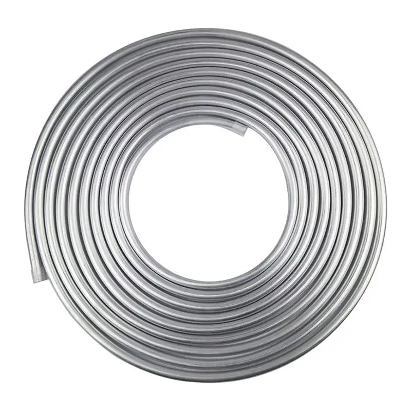 3/8 Oil Lines Aluminium Coiled Tubing Hard Tube Refrigeration Tubing Automotive Oil Pipe 25 Feet Roll 3003 Grade Aluminium