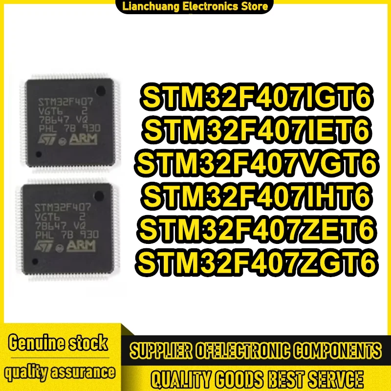 

STM32F407ZET6 STM32F407ZGT6 STM32F407IGT6 STM32F407IET6 STM32F407IHT6 STM32F407VGT6 STM32F407 STM IC MCU Chip LQFP in stock
