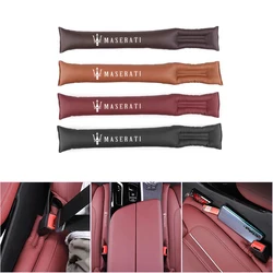 Leather Car Seat Gap Filler Soft Padding Pads Plug For Maserati Ghibli Granturismo mc20 Trofeo Levante Auto Styling Accessories