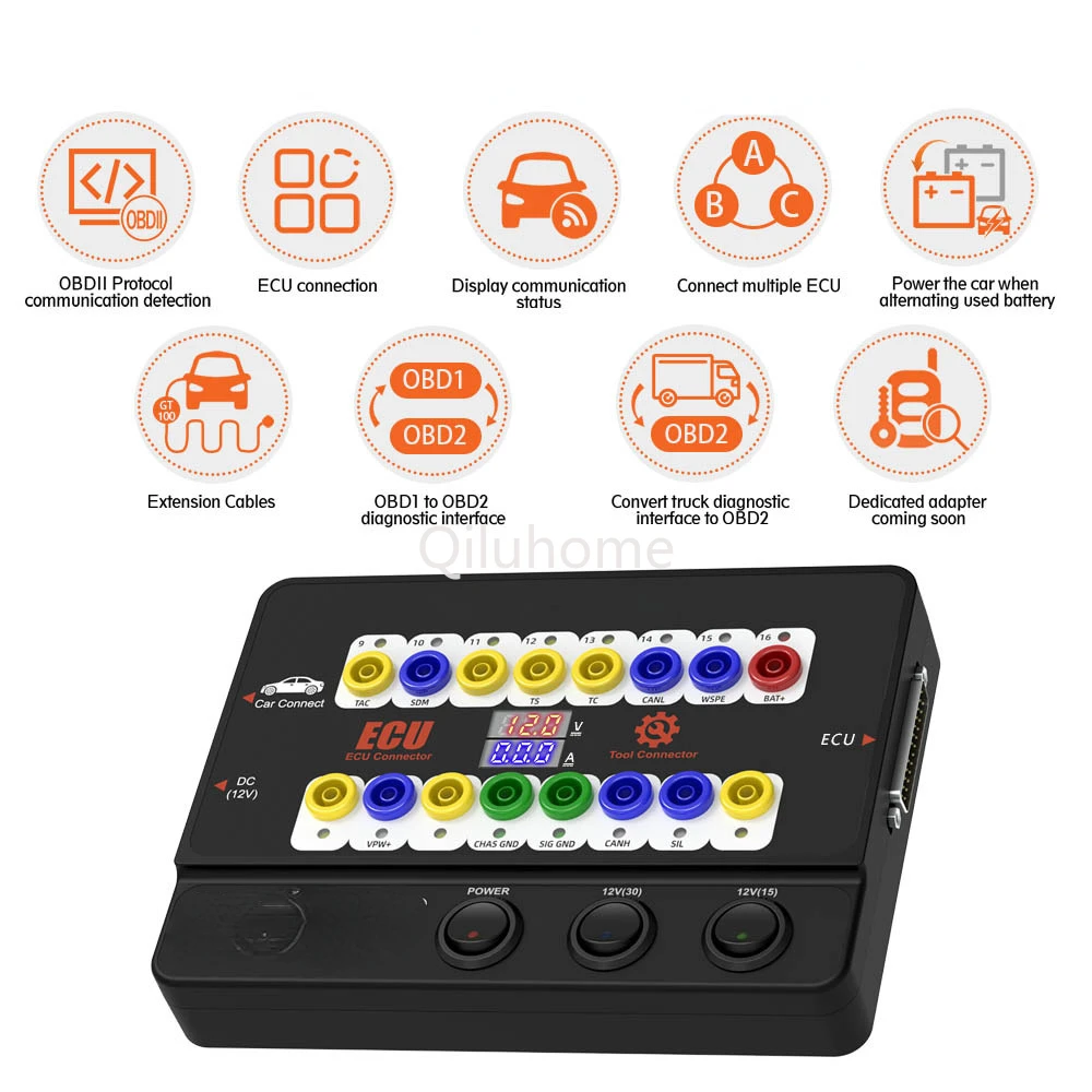 GODIAG GT100 + автоматические инструменты OBD II разъем блока управления