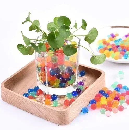 BBulk حقيبة كبيرة 7- 8 مللي متر كرات جل الماء الرخام الصلب ماصة نقع كرات الماء ماتي حليبي الأبيض مضيئة فقاعة كريستال الطفل