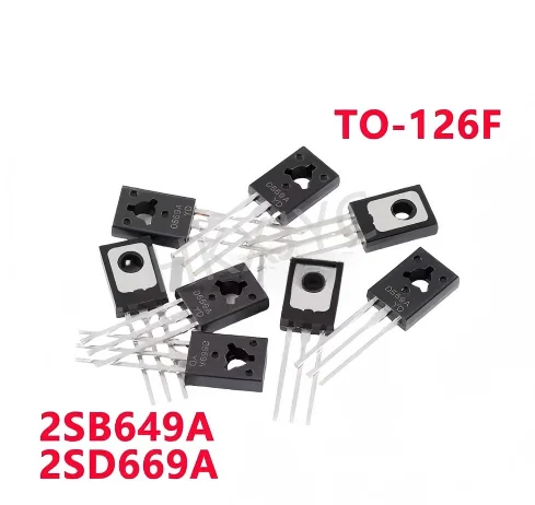 10/Piece New 2SB649A B649A 2SD669A D669A TO-126 The audio power amplifier drives the tube pair In Stock