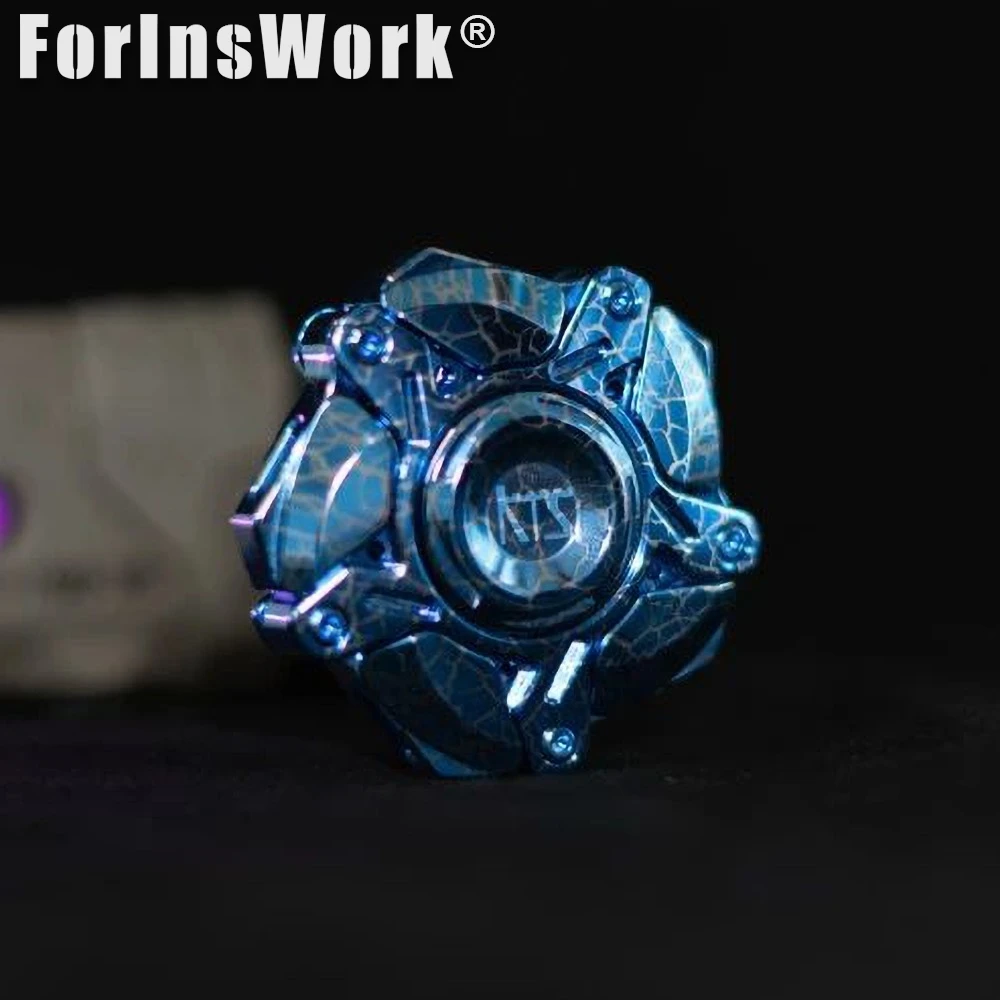 KTS Origin Titanium Five Leaf Spinner Linkage Giocattoli magnetici aperti antistress Giocattoli sensoriali