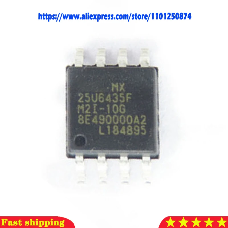 5pcs/lot MX25U6435FM2I-10G MX25U6435F MX25U6435 25U6435F SOP-8 In Stock