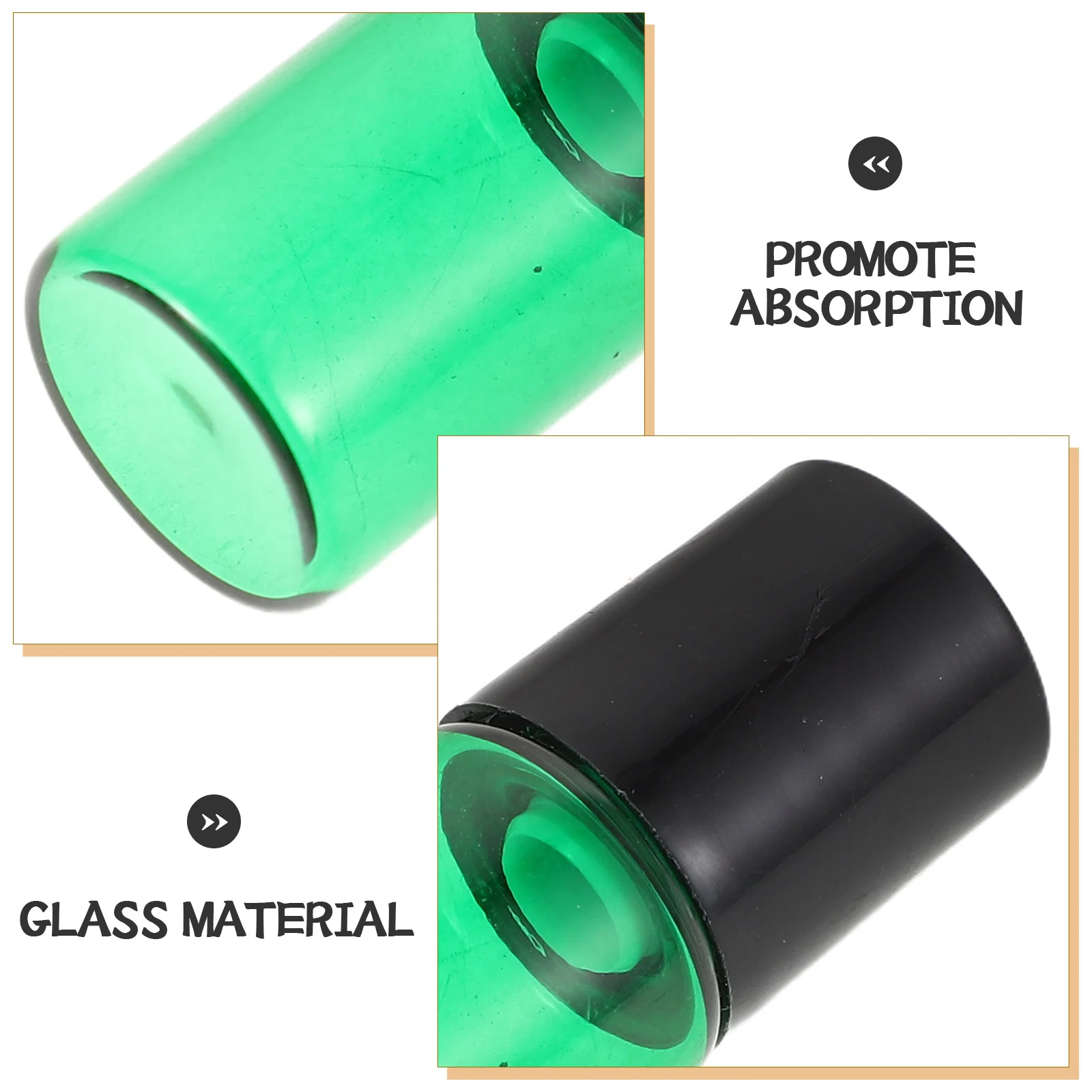 15Pcs Empty Glass Roll-on Bottles 2ml for Essential Oils Fragrance Skincare Portable Travel Size Reusable Leakproof Containers