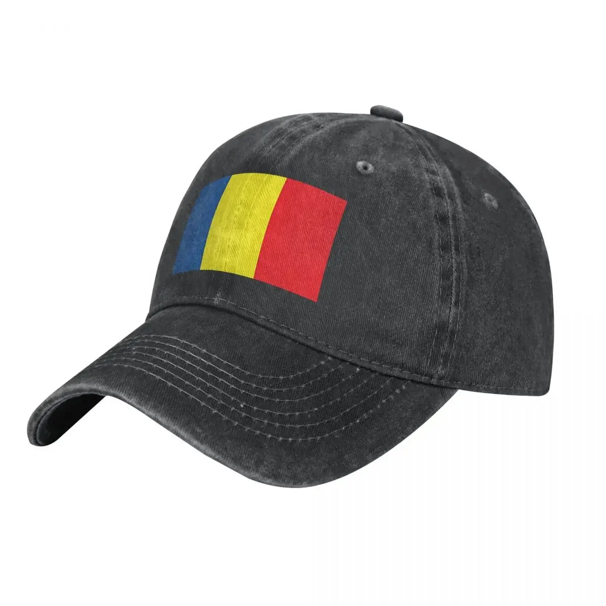 Flag Of Romania Baseball Cap y2k Retro Couple Women Washed Trucker Hat Adjustable Print Outdoor Sports Baseball Caps Gift Idea