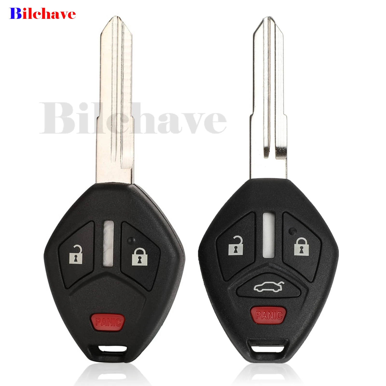 

jingyuqin 3/4 Buttons Remote Car Key Shell Fob For Mitsubishi Lancer Outlander Endeavor Galant With MIT11R Blade Replacement