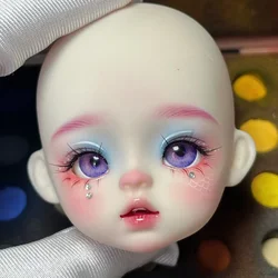 1/6 Makeup Doll's Open Head Accessories Hand-painted Head for 30cm Baby Doll Girls Dress Up Toys