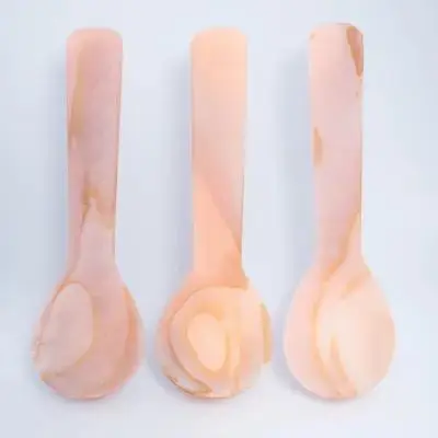 

3Pcs Shell Caviar Spoons Small Multi-Function Dessert Soup Spoons Household Kitchen Essentials Travel Friendly