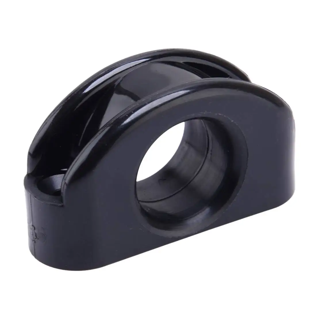 Black 4Pcs Nylon Deck Eye Fairlead Bullseye Line Cable Rope Guide Pulley Fit for Marine Boat Yacht Kayak Canoe image 2