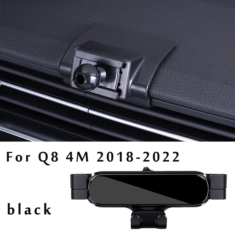 調整可能な自動車電話マウントホルダーアウディQ7 Q8 4メートル2016 2017 2019 2020 2021 2022車のインテリアアクセサリー