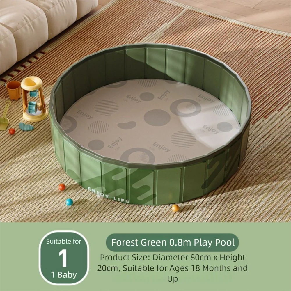 

Fun Round Indoor Pool Foldable Portable Playpen Green Waterproof Ocean Ball Pool Kids Play