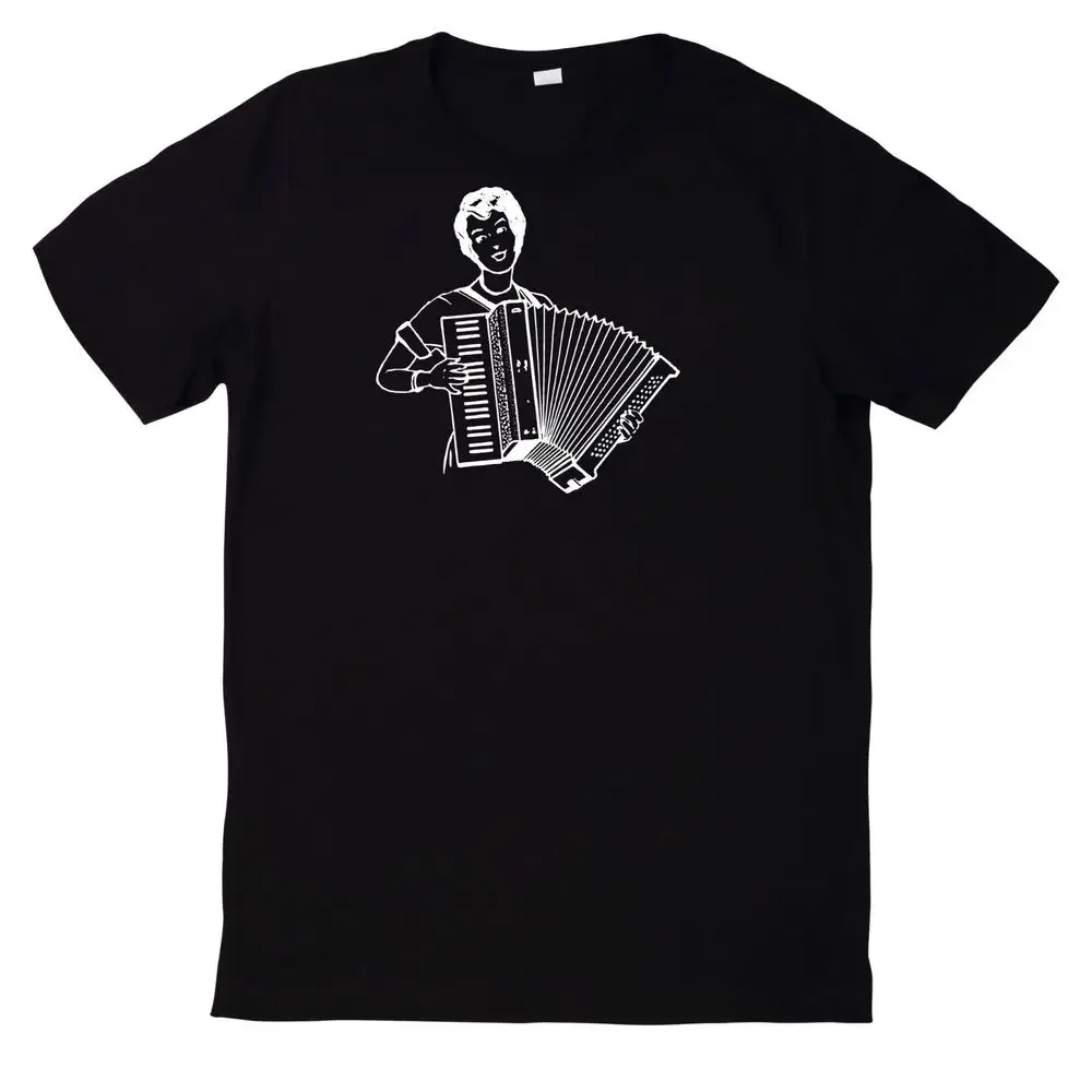 Cotton Accordion T-Shirt  High Quality 100%Cotton Short Sleeve