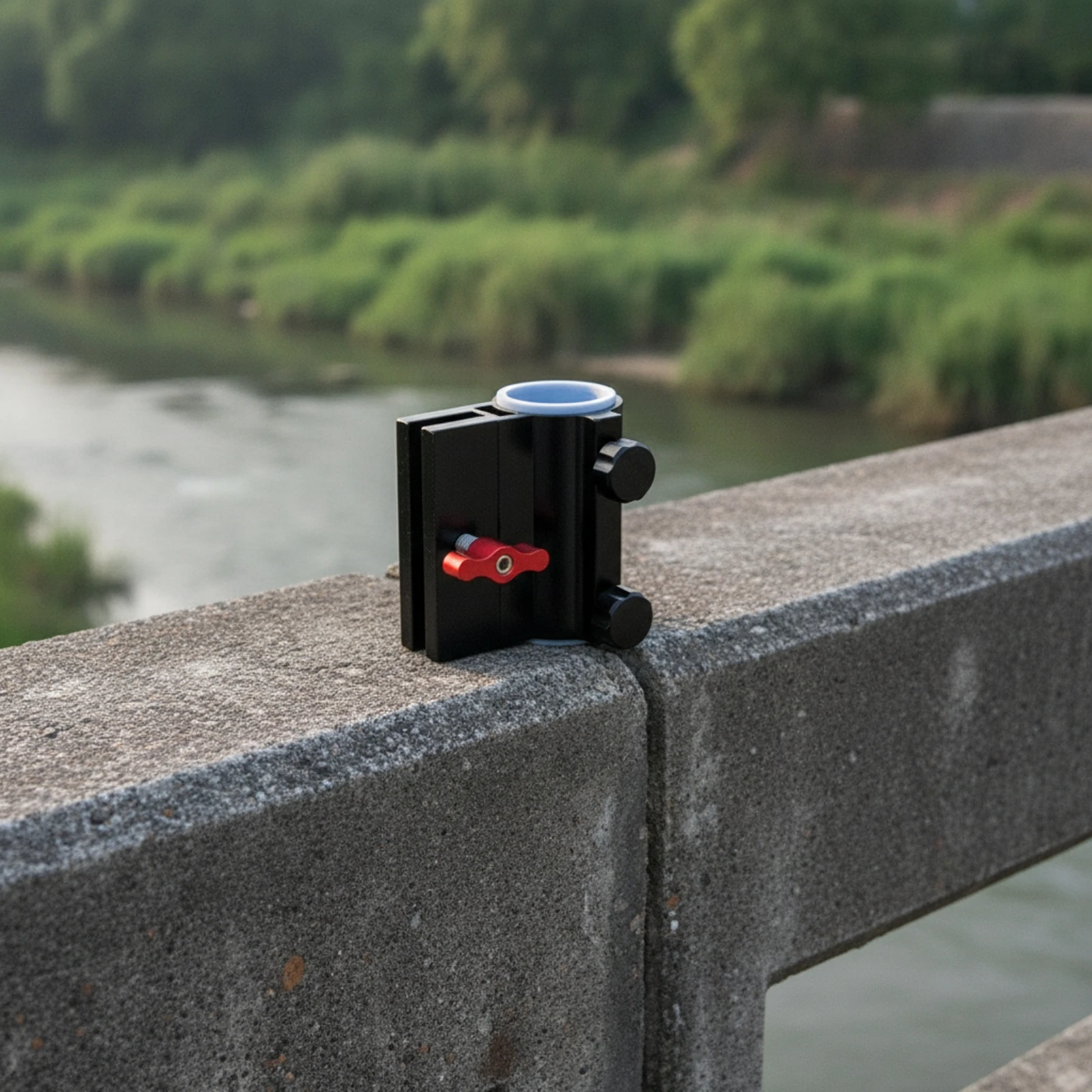 Bridge Fishing Umbrella Mount Adjustable Clamp-on Umbrella Holder Heavy-Duty Anti-Slip for Anglers