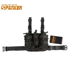 EXCELLENT ELITE SPANKER Tactical Magazine Pouch Combination Molle Drop Leg Panel with 9mm Pistol Mag Bag Hunting Accessories