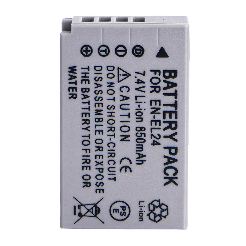 7.4V 850mah EN-EL24 Lithium Battery For Nikon EL24 J5 1J5 Camera Batteries