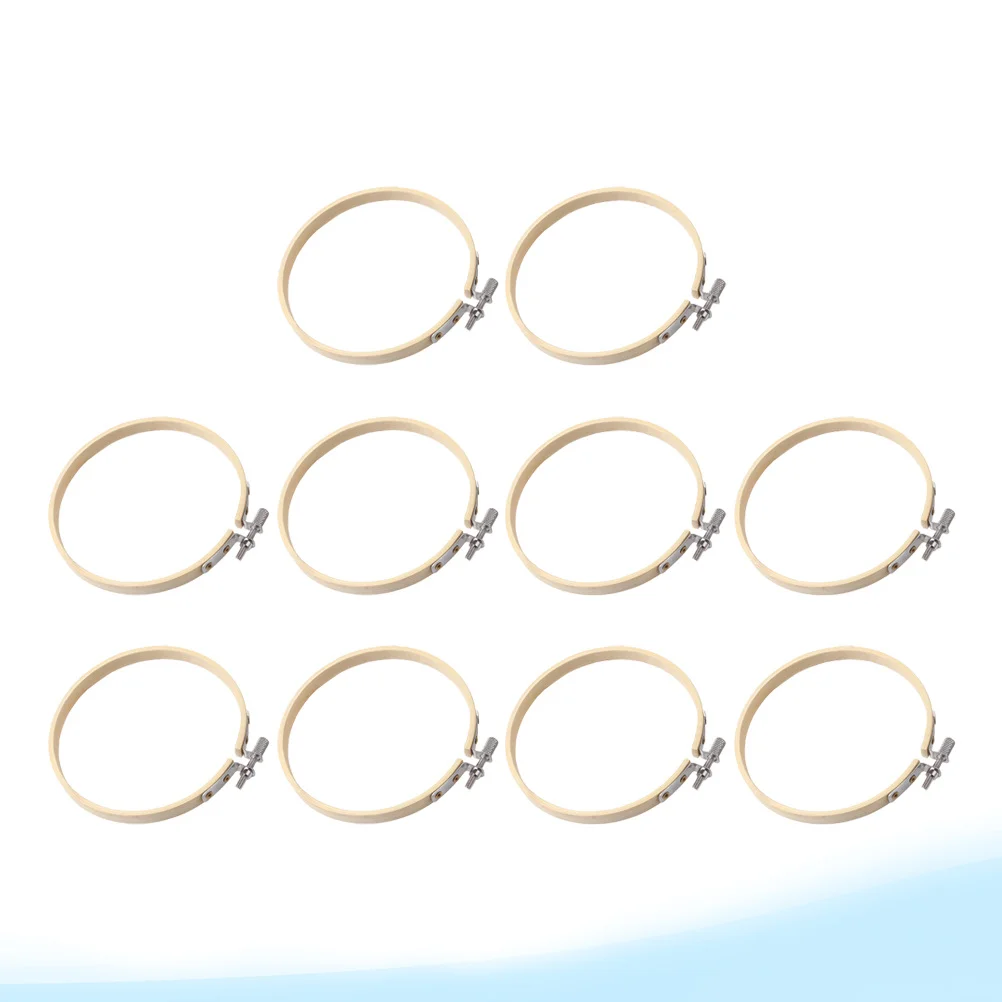 10 قطعة طوق التطريز الخيزران دائرة الإطار الحرفية DIY بها بنفسك عبر غرزة النسيج تحديد أداة للتطريز اللحف الديكور #5