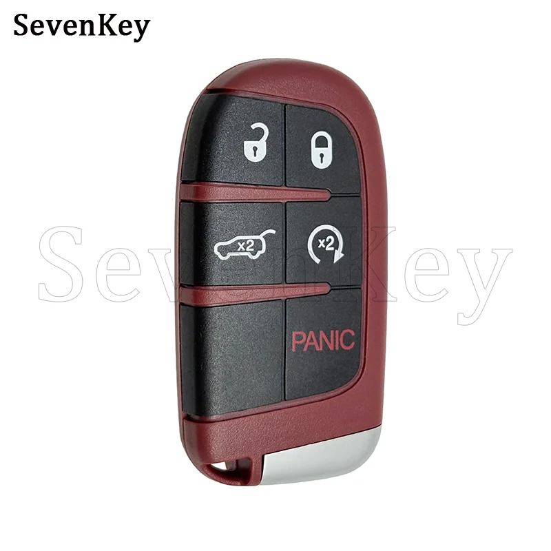 Seven M3N-40821302 5Btn Smart Key Shell For Dodge Challenger Hellcat SRT Redeye Scat Pack 392 HEMI Daytona Demon Viper Trackhawk