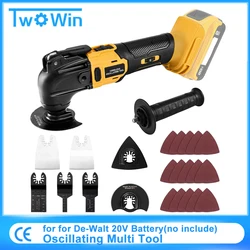 Oscillating Multi Tool Cordless Electric Woodworking Cutting Saw Tool Home Decoration for De-Walt 20V Battery