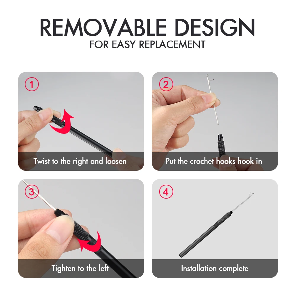 ARLANY ヘアエクステンションプライヤーキット マイクロリングビーズ用 分解可能なヘアエクステンションループニードル プルフックツール ビーズデバイス