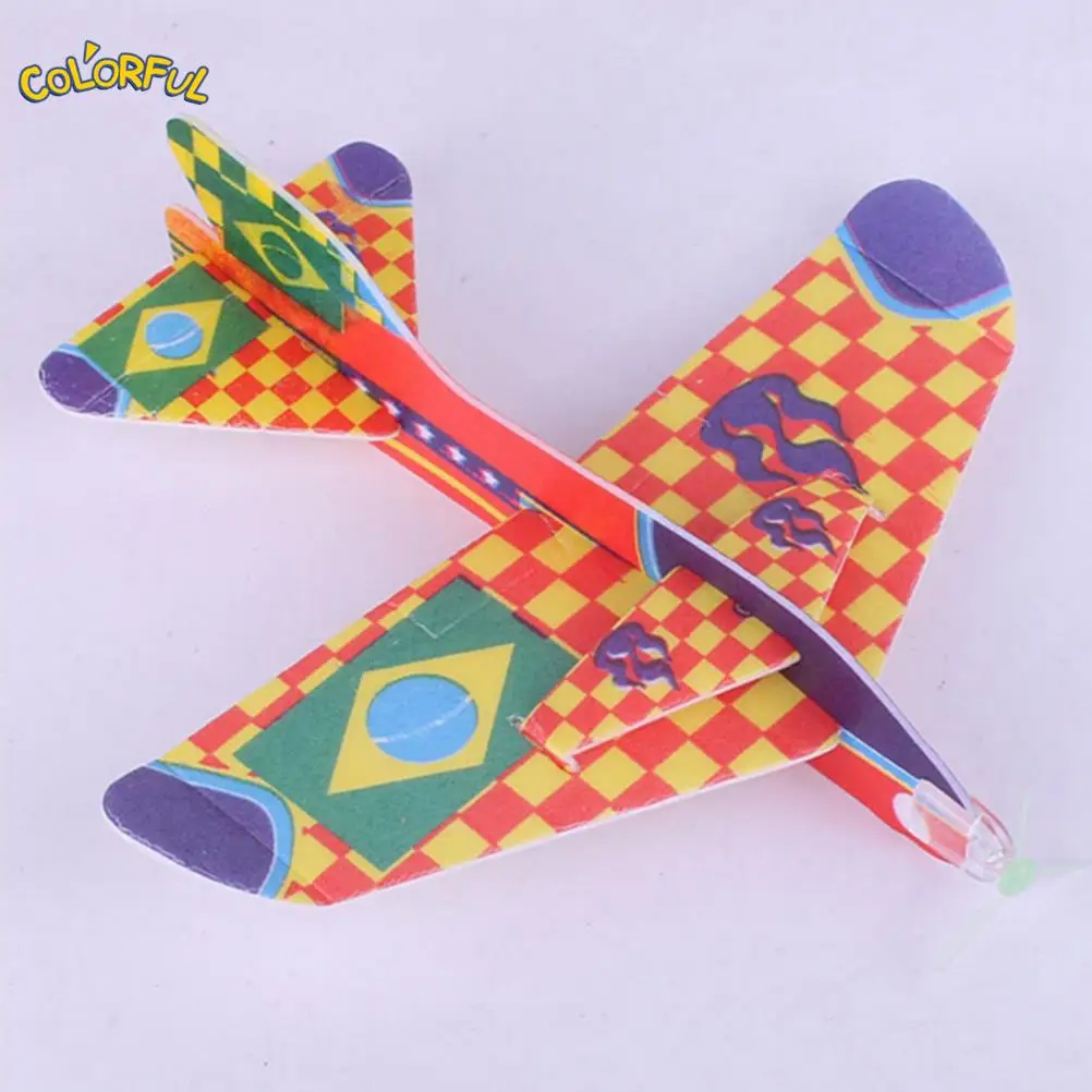 Ztoyl 18.5*19Cm Stretch Flying Zweefvliegtuig Vliegtuigen Vliegtuig Childrens Kids Speelgoed Spel Goedkope Gift Diy Assemblage Model Educatief speelgoed