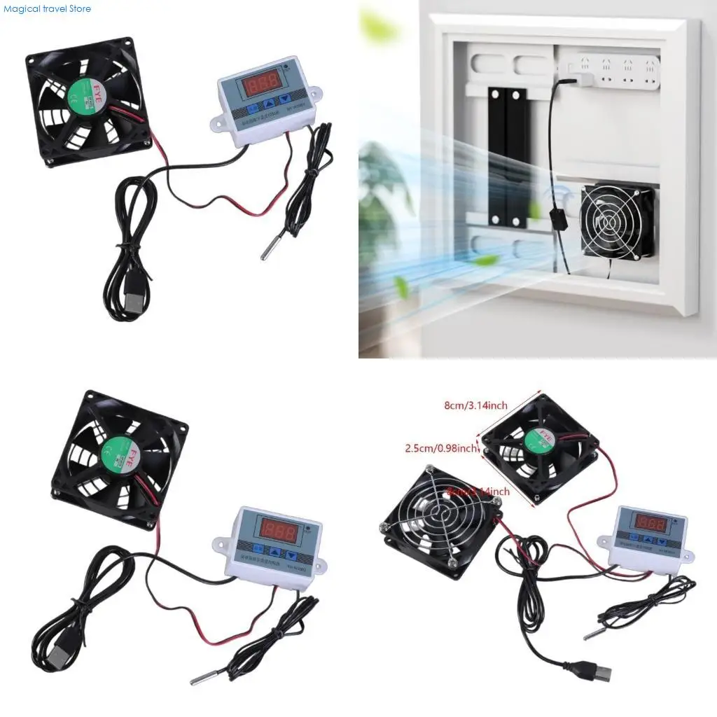 Ventilador gabinete 80 mm N2UB MultiSpeed para casa vegetal y electrónicas