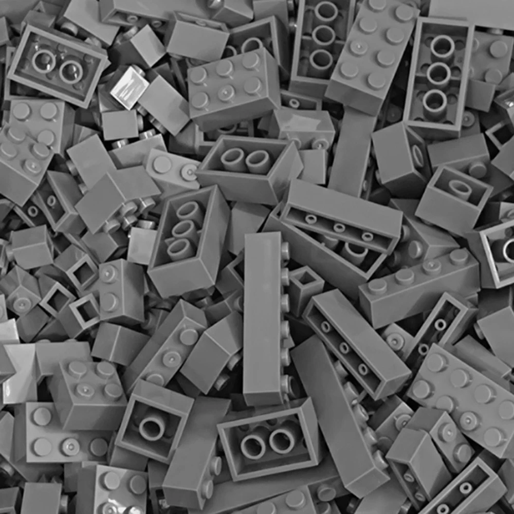 120/240PCS Bouwstenen Lot Pack Stad Klassieke Bakstenen Gesorteerd door Kleur Bakstenen Blokplaat Creatief Speelgoed Compatibel met Legoeds