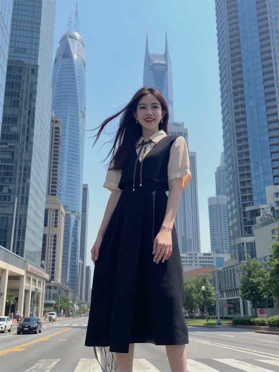 Women'S Long Dresses For Woman Casual Short Sleeve Summer Pleated Hand-Pleated Ruffled Shirring Smocking Tier Tiered Stacked